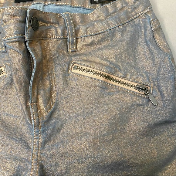 Buffalo David Bitton Irredescent Skinny Jeans Y2K Women’s Sz Mid Rise Size 26 - Picture 3 of 11